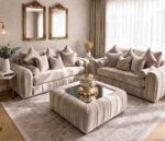 Dream Lilly Ribbed 3+2 Sofa Set – Channel Tufted Comfort - Image 2