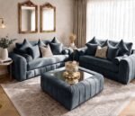 Dream Lilly Ribbed 3+2 Sofa Set – Channel Tufted Comfort - Image 3